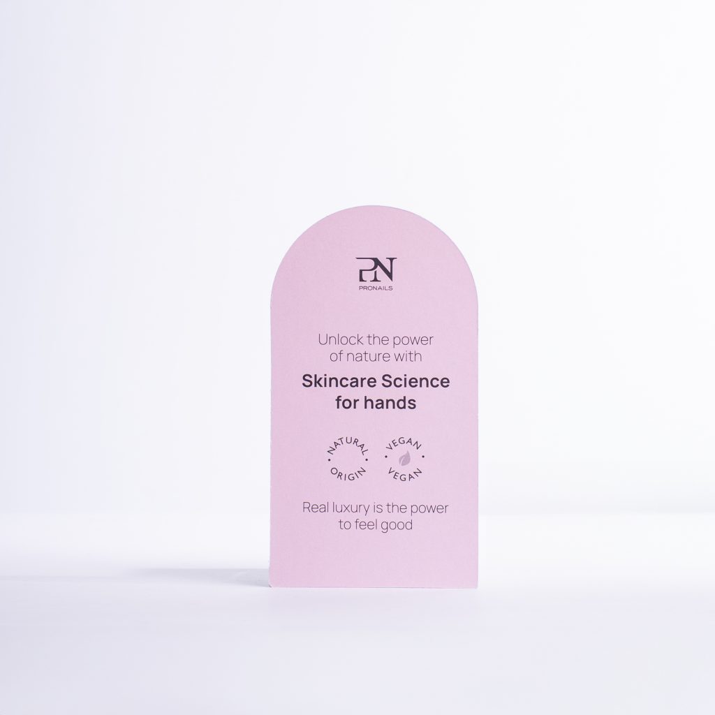 SKINCARE SCIENCE HANDS/FEET CARD – PER ESPOSITORE MAGNETICO ROSA